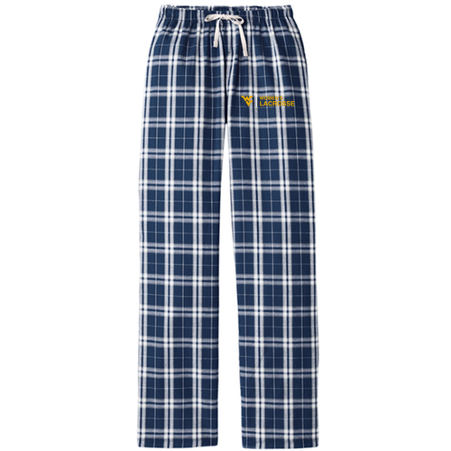 District Women's Flannel Plaid Pant -- True Navy