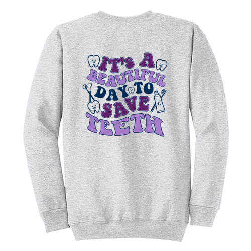 Port and Company Classic Crewneck Sweatshirt -- Ash (SADHA)