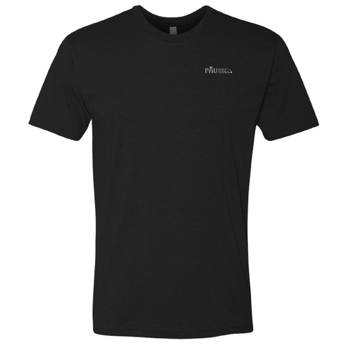 Next Level Mens Crew White and Gold PAU Logo