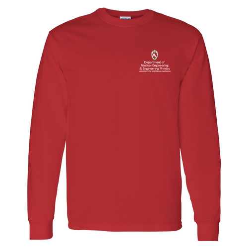 Gildan Heavy Cotton Longsleeve Basic T-Shirt -- Red