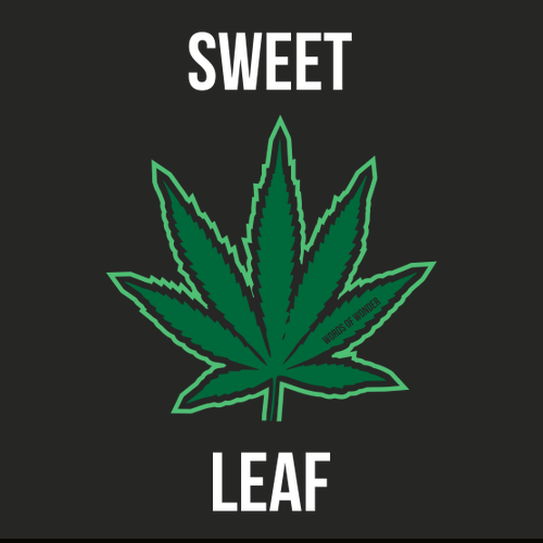 Sweet Leaf T-Shirt -- Black
