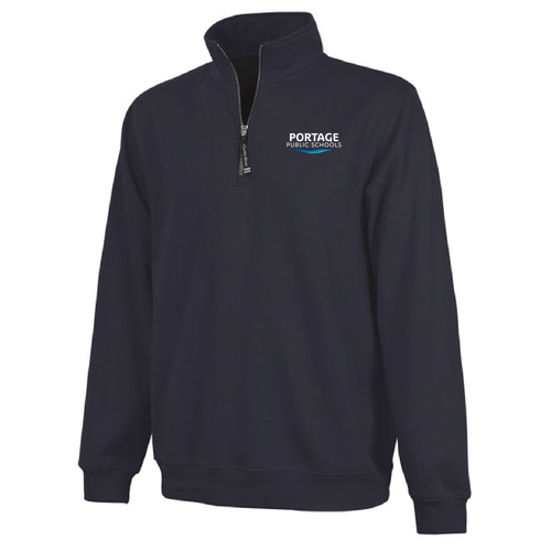 Charles River Crosswind Quarter Zip Sweatshirt -- Navy
