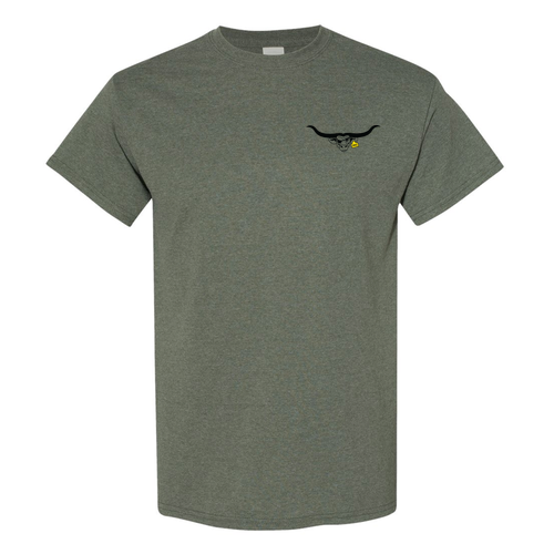 Gildan Heavy Cotton Heather Military Green T-Shirt