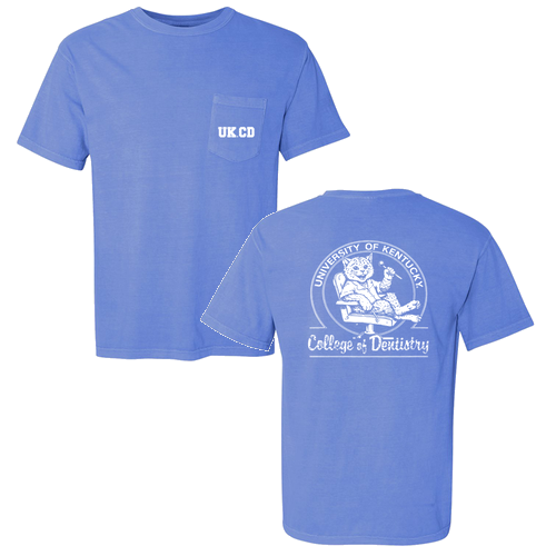 Comfort Colors Unisex Garment-Dyed Heavyweight Pocket T-Shirt -- Flo Blue