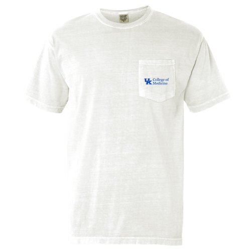 Comfort Colors White Short Sleeve Pocket Tee