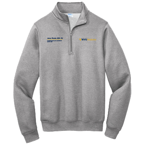Port and Company Core Fleece Quarter-Zip Pullover Sweatshirt -- Athletic Heather