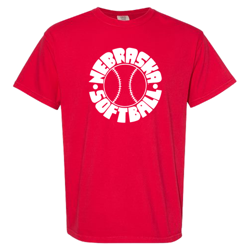 Retro Red Softball Tee