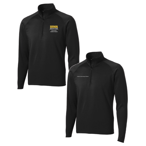 Sport Tek Sport Wick Stretch Half Zip Pullover -- Black