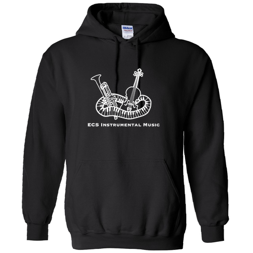 ECS Instrumental Music Hooded Sweatshirt -- Black