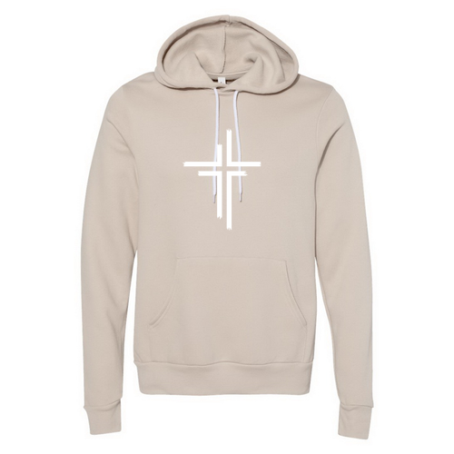 BELLA + CANVAS Sponge Fleece Hoodie -- Heather Dust