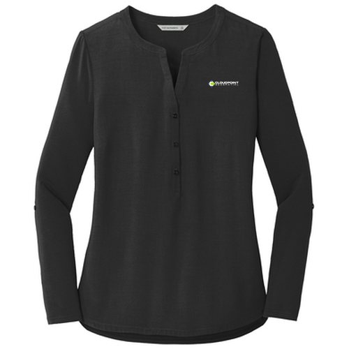 [HIDE] Women's Port Authority Concept Henley Tunic -- Black
