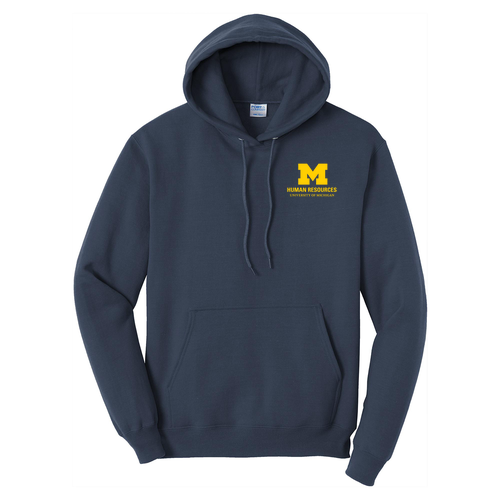 Port and Company Core Fleece Pullover Hooded Sweatshirt -- Navy