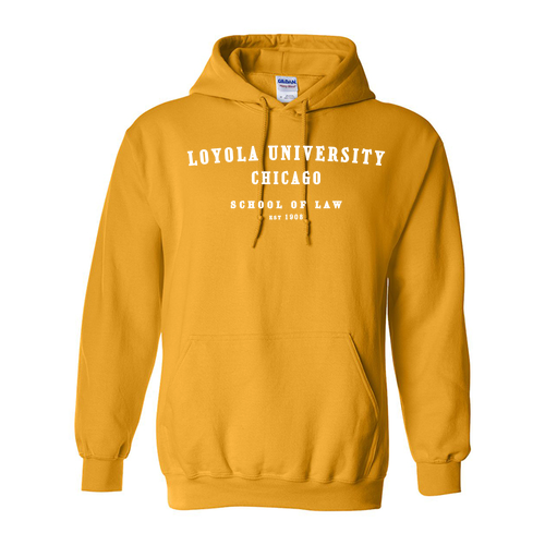 School Of Law Hooded Sweatshirt -- Gold