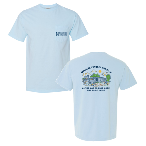 Comfort Colors Unisex Garment-Dyed Heavyweight Pocket T-Shirt -- Chambray