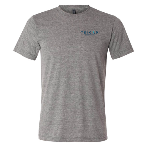 Mens/Unisex Bella Canvas Soft Fitted Triblend Short Sleeve T-Shirt -- Grey Triblend