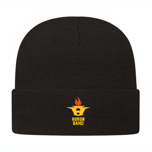 Mens/Unisex Cap America USA-Made Cuffed Beanie -- Black