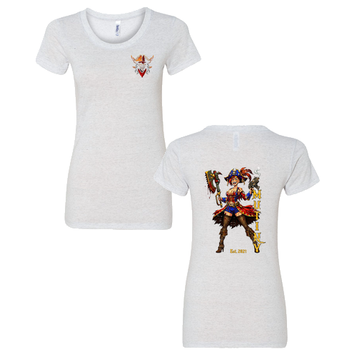 Bella Canvas Ladies' Triblend Short-Sleeve T-Shirt -- White Fleck