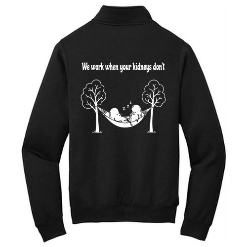 Fleece Quarter-Zip Pullover Sweatshirt -- Jet Black