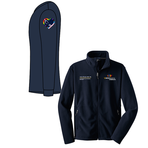 Gender Care Heart Port Authority Value Fleece Jacket -- True Navy