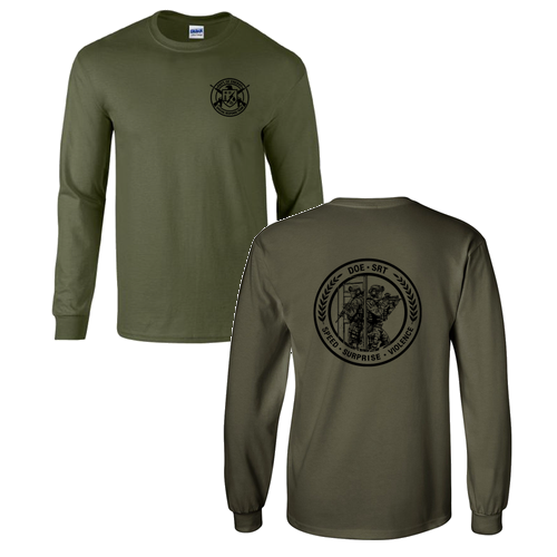 Gildan Heavy Cotton Longsleeve Basic T-Shirt -- Military Green