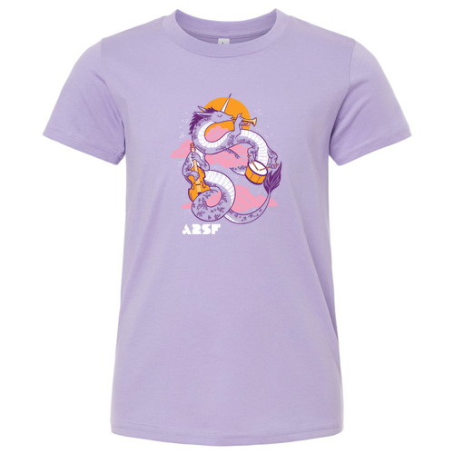Youth Bella Canvas Soft Fitted Short-Sleeve T-Shirt -- Dark Lavender