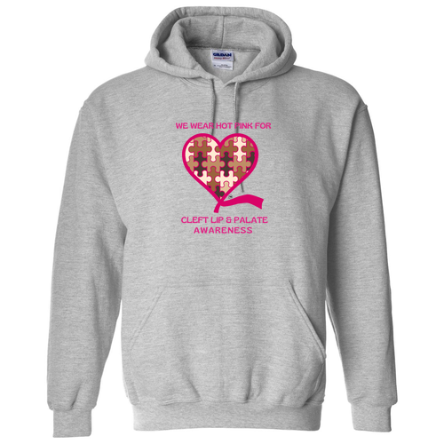 We Wear Pink Hoodie -- Sport Grey