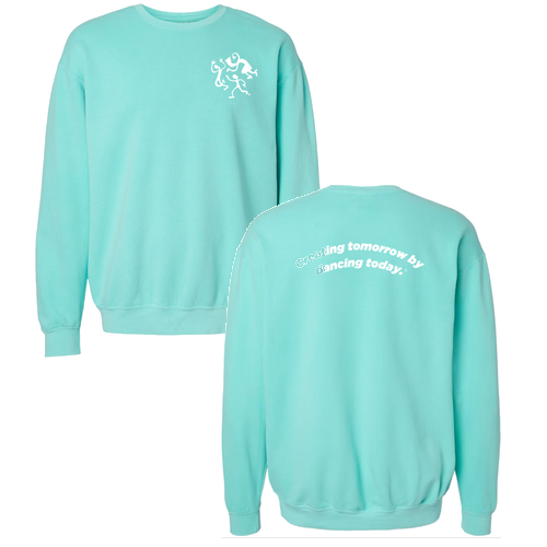 Comfort Colors Lightweight Adult Ringspun Crewneck Sweatshirt -- Chalky Mint