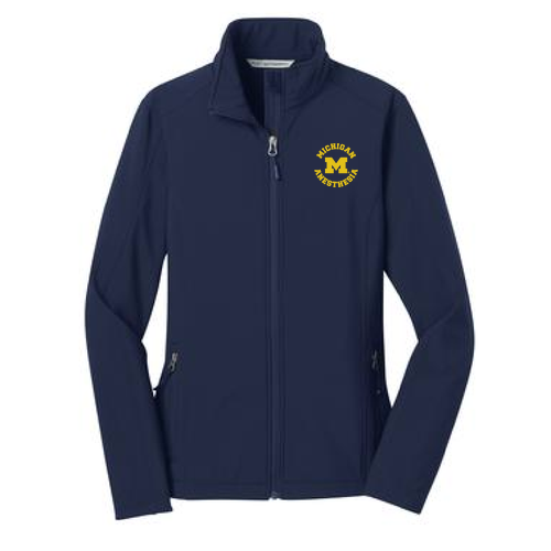 Ladies Core Soft Shell Jacket -- Dress Blue Navy