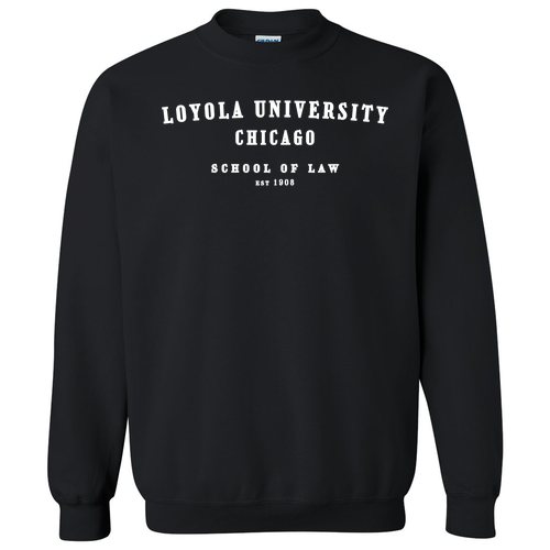 School Of Law Crewneck Sweatshirt -- Black