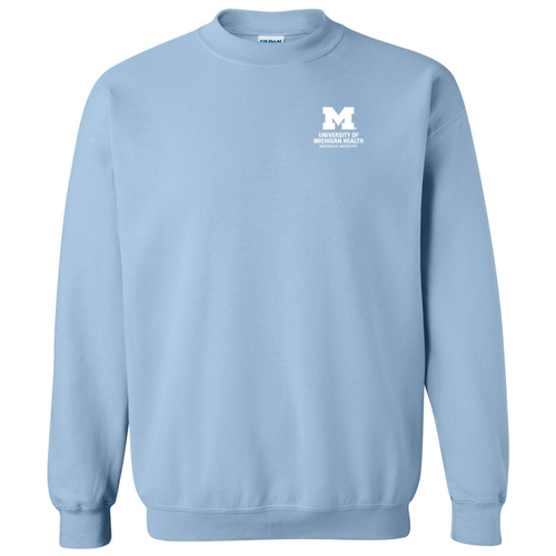 Crew Neck Sweatshirt -- Light Blue