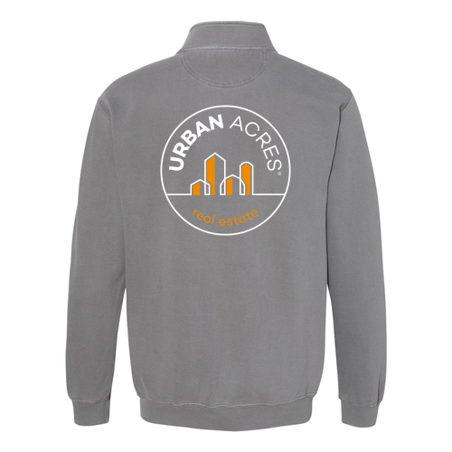 Comfort Colors Adult Quarter Zip Sweatshirt -- Grey