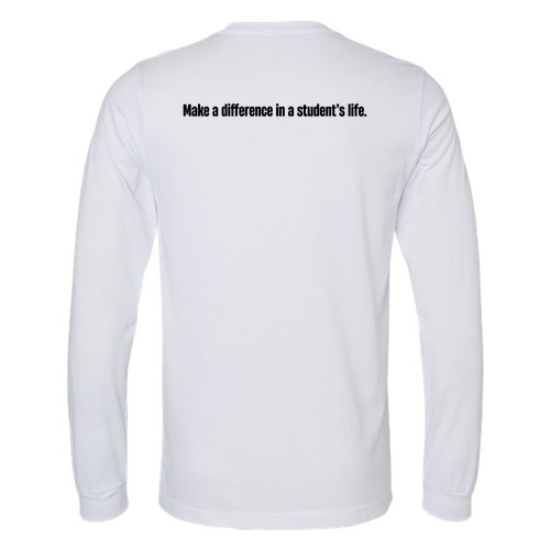 Bella+Canvas Unisex Heather Cvc Long Sleeve Tee- Heathers -- Solid White Blend