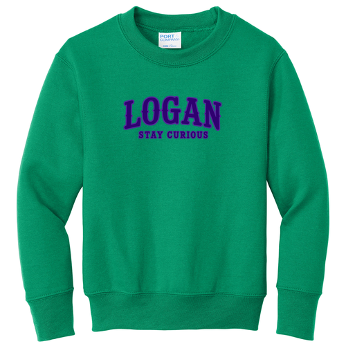 Port & Co Youth Core Fleece Crewneck Sweatshirt -- Kelly