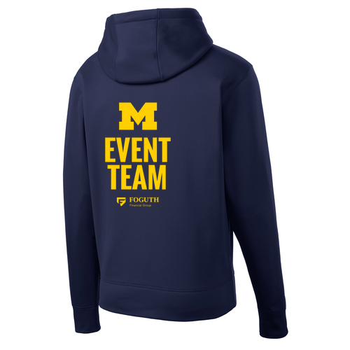 Sport Tek Sport Wicking Fleece Full Zip Hooded Jacket -- Navy