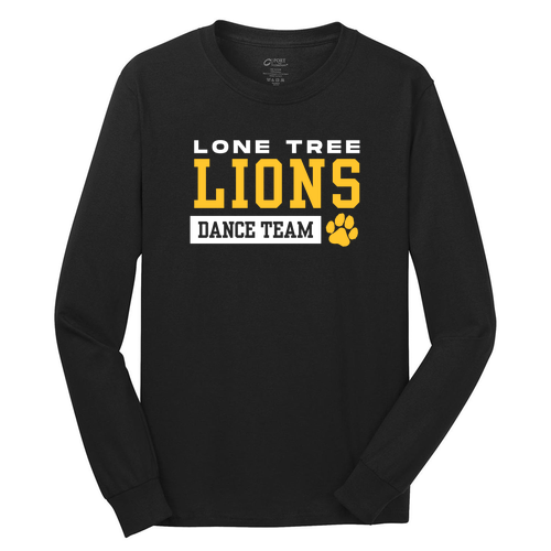 Port and Company Long Sleeve T Shirt -- Jet Black
