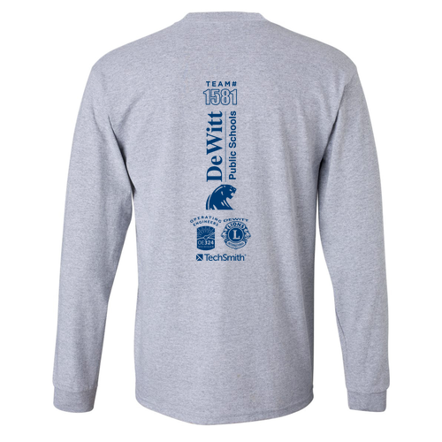 Gildan Ultra Cotton Longsleeve Basic T-Shirt -- Sport Grey