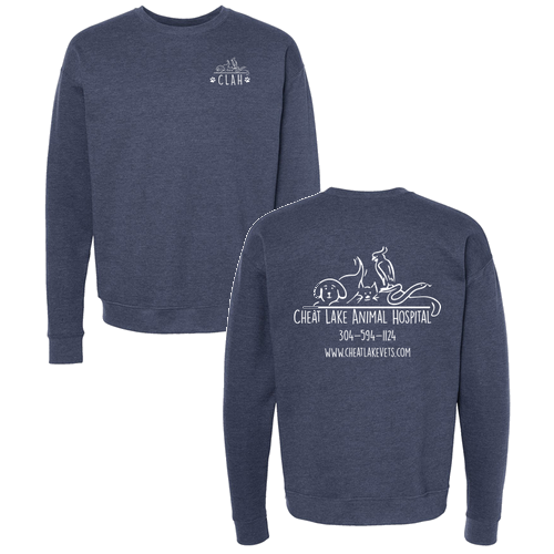 Tultex Fleece Crewneck Sweatshirt -- Heather Denim