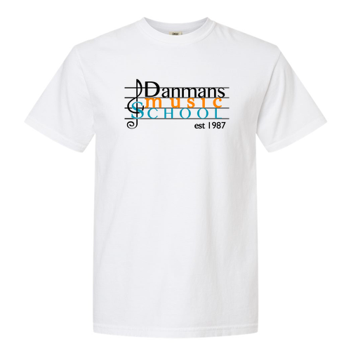 Danmans Music School Tee -- White