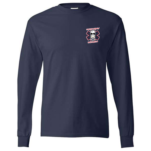 Hanes Adult 6 oz. Authentic-T Long-Sleeve T-Shirt -- Navy