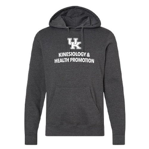 Kinesiology J America Unisex BTB Fleece Hooded Sweatshirt -- Charcoal Heather