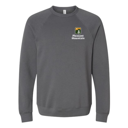 Pleasant Mountain Logo 2 Full color -- Crewneck Sweatshirt Asphalt