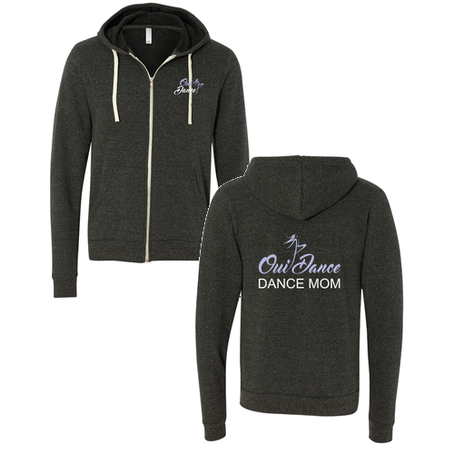 Bella Canvas Triblend Sponge Fleece Full-Zip Hoodie -- Dance Mom