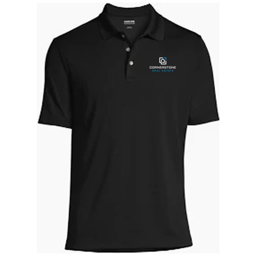 Peter Millar Men's Solid Stretch Polo -- Black