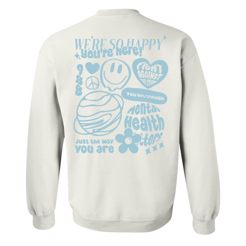 Gildan Heavy Blend Crew Neck Sweatshirt -- White