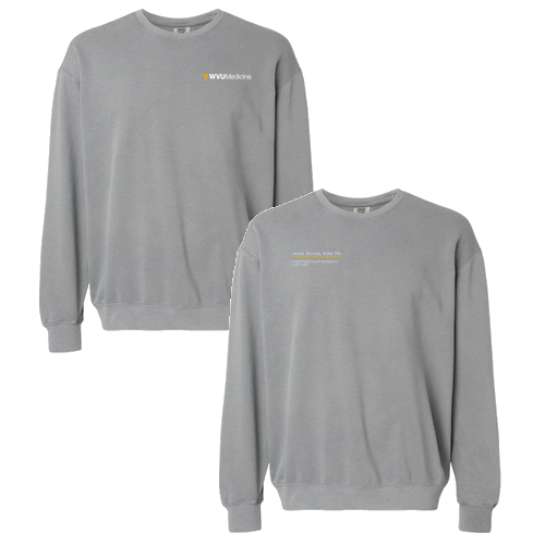 Comfort Colors Lightweight Adult Ringspun Crewneck Sweatshirt -- Grey