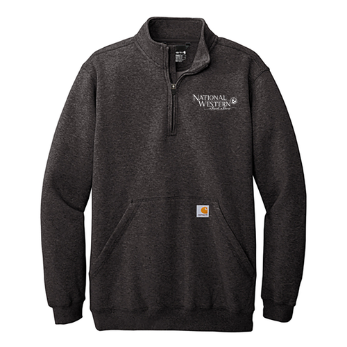 Carhartt Midweight 1/4-Zip Mock Neck Sweatshirt -- Carbon Heather