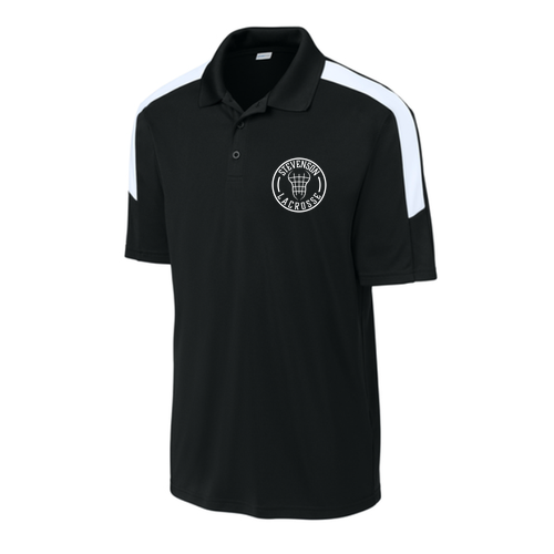 Sport-Tek Competitor United Polo -- Black / White