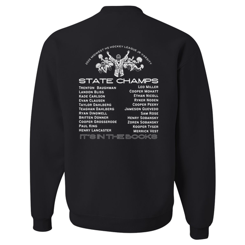 Jerzees 8 Oz. 50/50 Nublend Fleece Crew -- Black