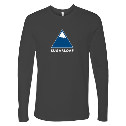 Sugarloaf Logo 1 Blue and White Ink -- Long Sleeve Heavy Metal