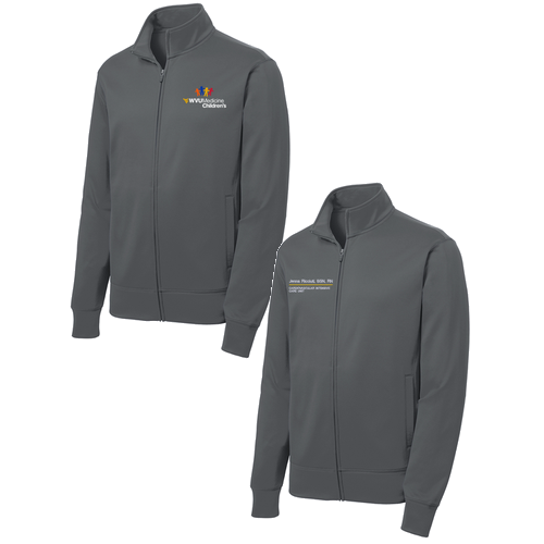 Sport-Tek Sport-Wick Fleece Full-Zip Jacket -- Dark Smoke Grey
